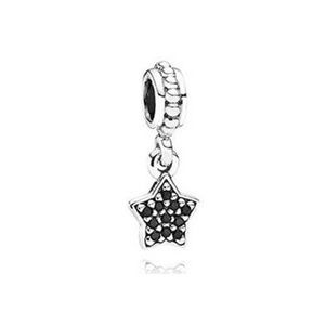 RETIRED Authentic Pandora Black Pave Star CZ Charm